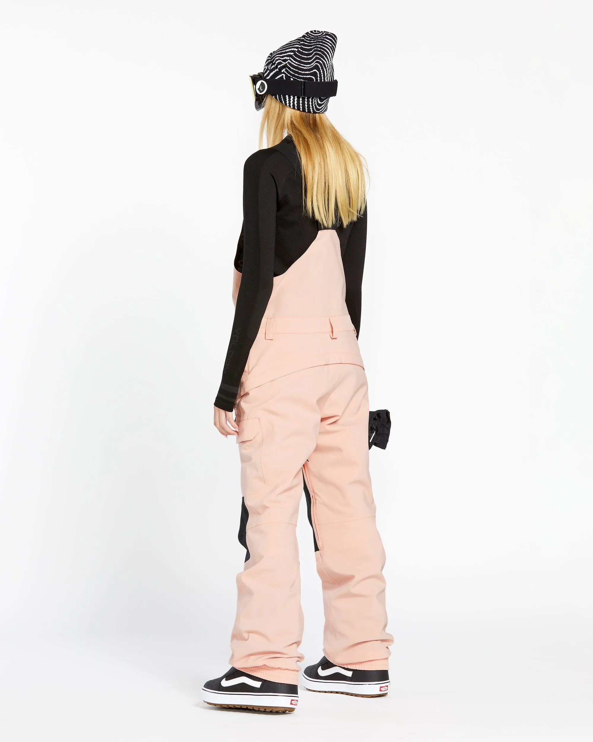 Womens Creston 3D Stretch Bib Overalls - Coral Haze sold by Volcom product image thumbnail 4