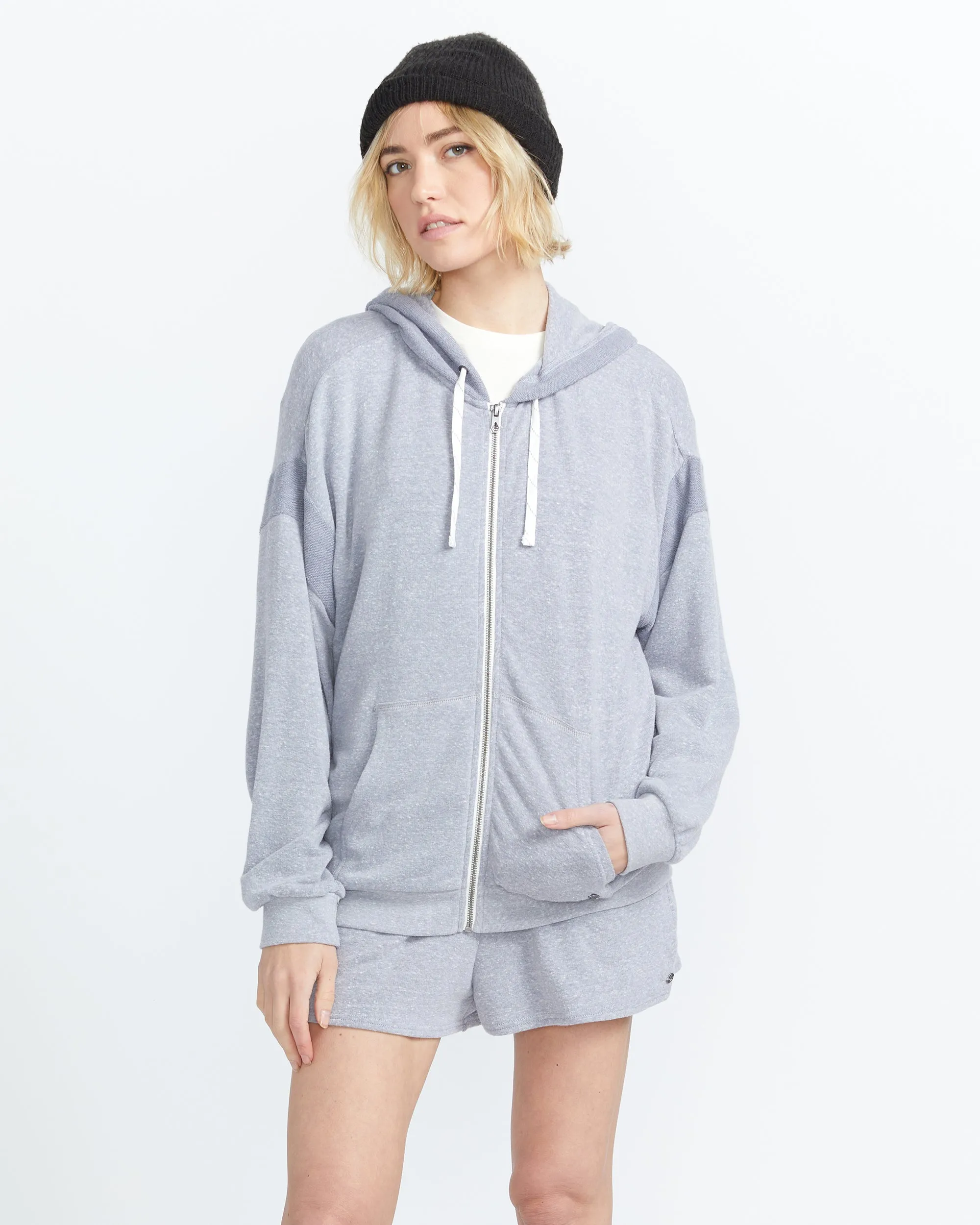 Lived in Lounge Frenchie Zip Hoodie - Denim sold by Volcom