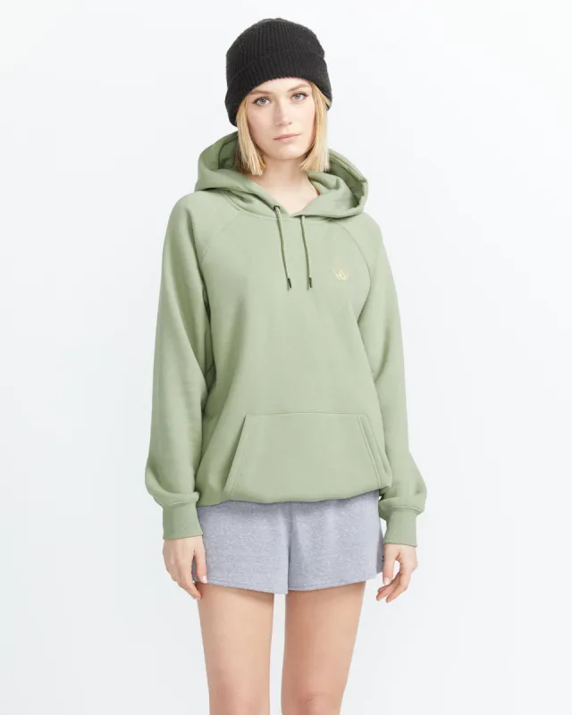 Truly Stoked Boyfriend Pullover Hoodie - Sage sold by Volcom