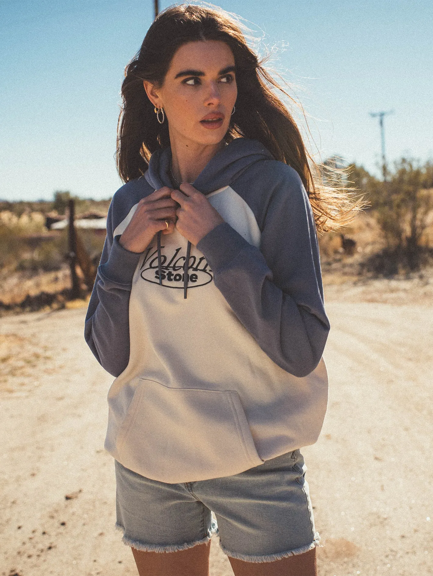 Truly Stoked Boyfriend Pullover Hoodie - Bone sold by Volcom product image thumbnail 2