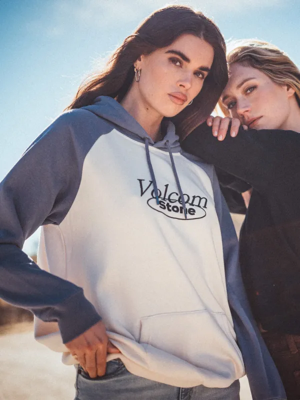 Truly Stoked Boyfriend Pullover Hoodie - Bone sold by Volcom