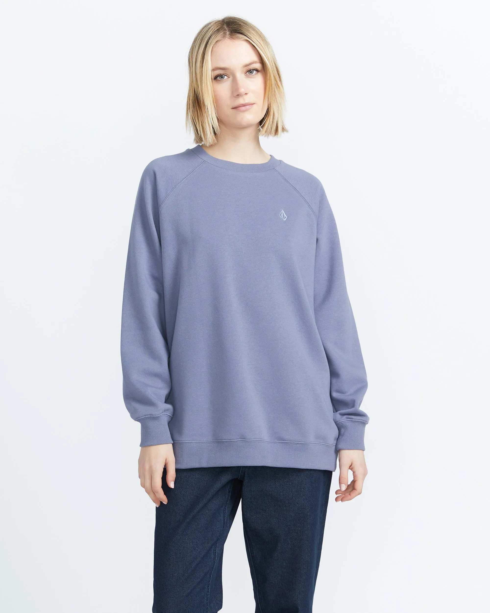 Stone Magic Boyfriend Crew Sweatshirt - Denim sold by Volcom