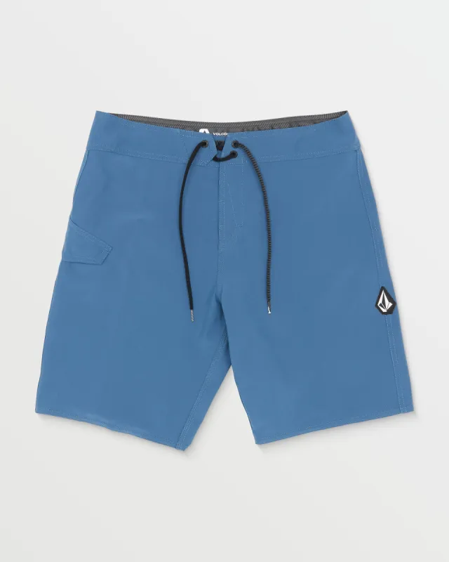 Lido Solid Mod-Tech Trunks - Blueberry sold by Volcom