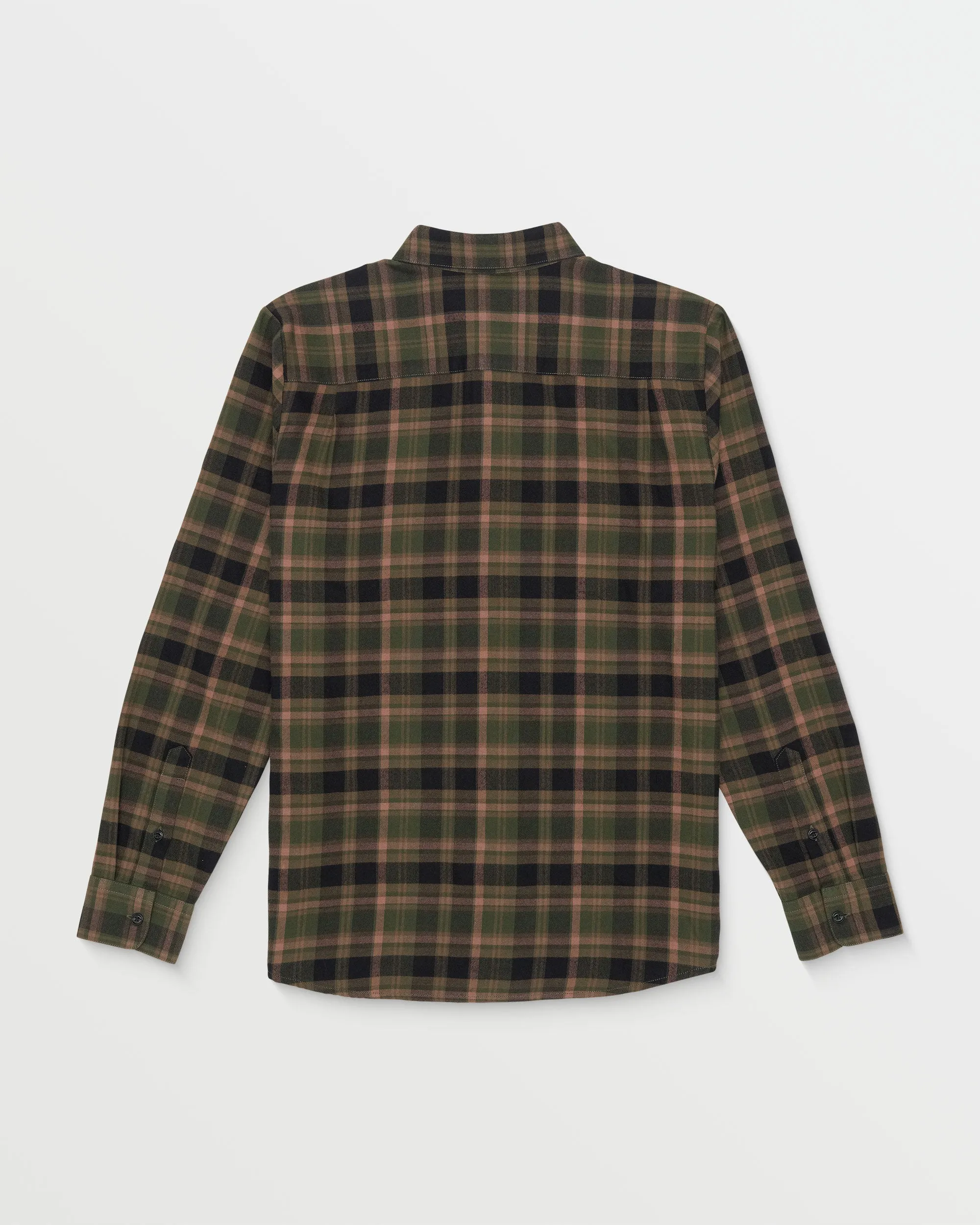Caden Plaid Long Sleeve Shirt - Squadron Green sold by Volcom product image thumbnail 2
