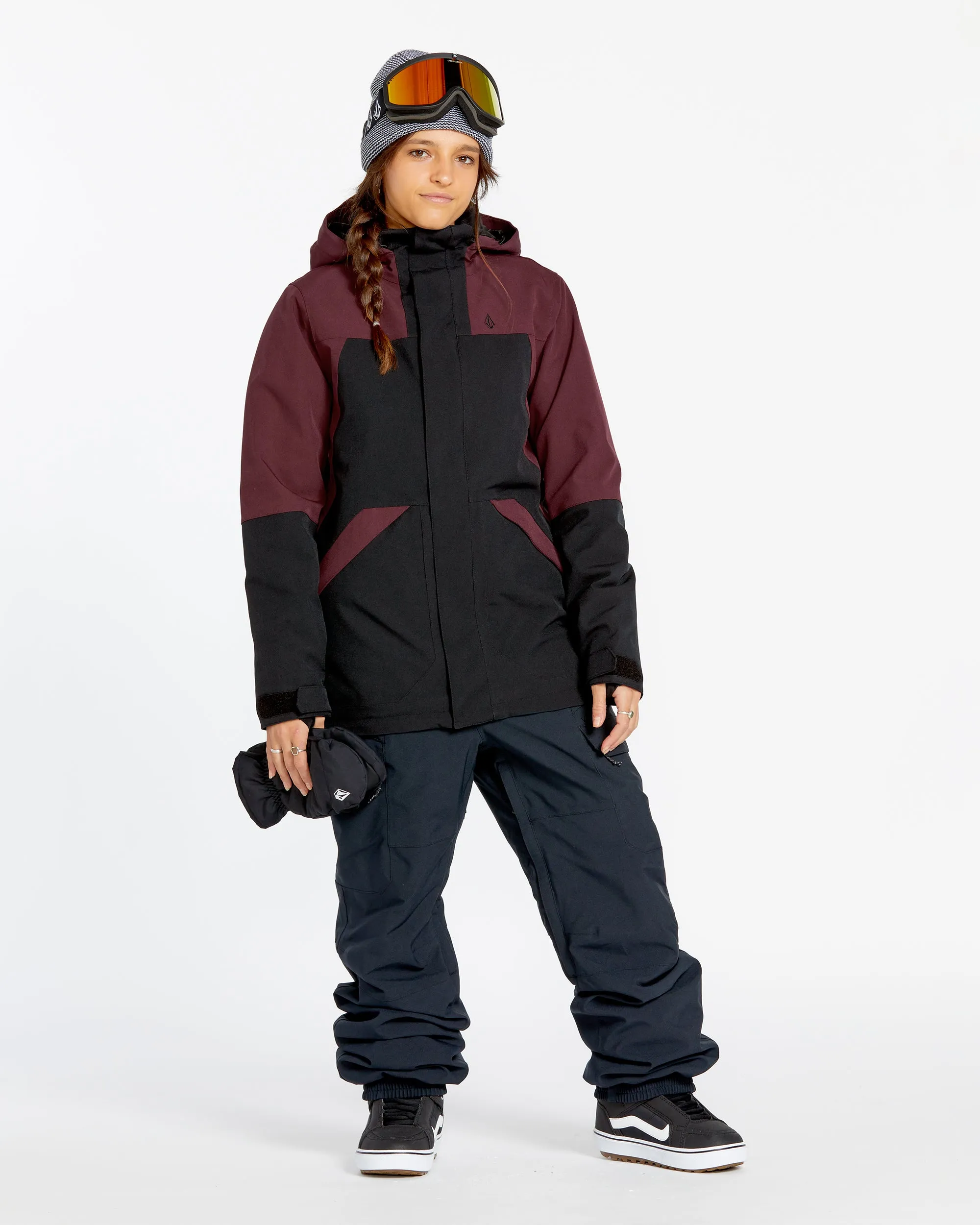 Womens Shelter 3D Stretch Jacket - Burgundy sold by Volcom product image thumbnail 4