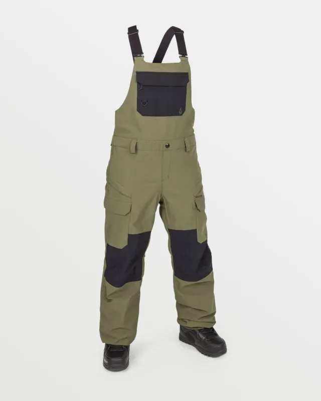 Womens Creston 3D Stretch Bib Overalls - Ivy sold by Volcom