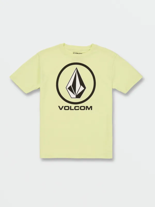 Little Boys Crisp Stone Short Sleeve Tee - Shadow Lime sold by Volcom