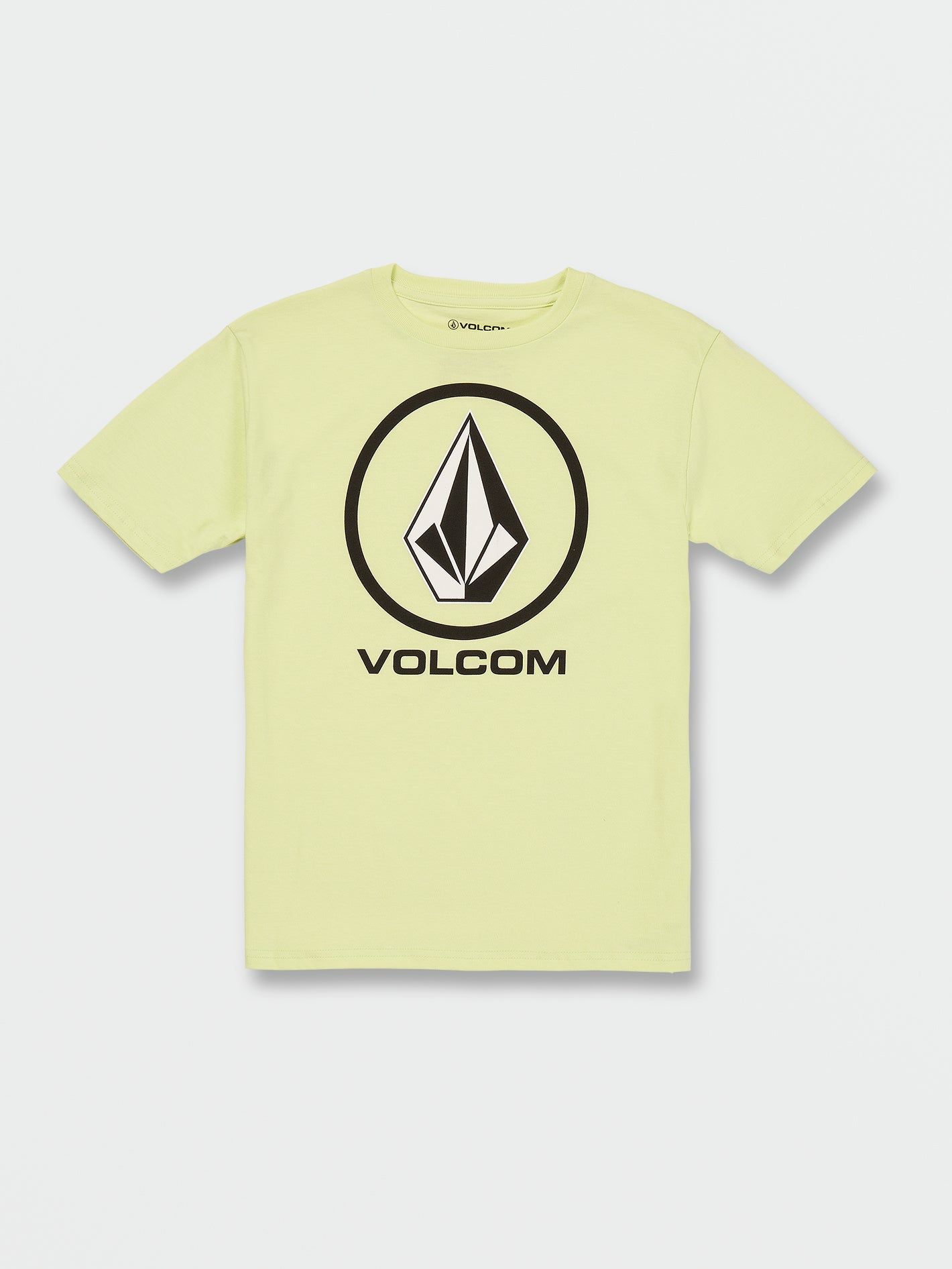 Little Boys Crisp Stone Short Sleeve Tee - Shadow Lime sold by Volcom
