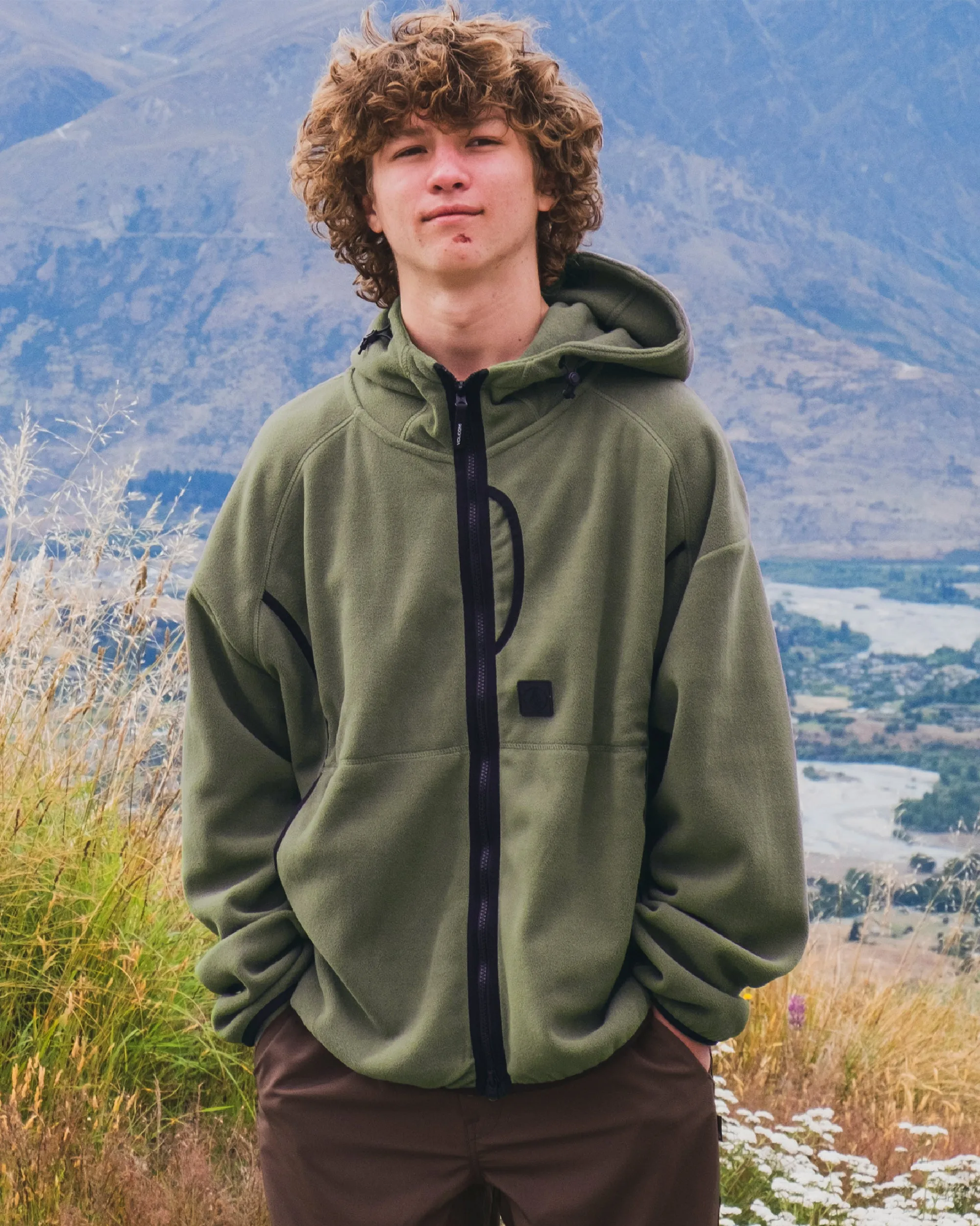 Nomaa Zip Fleece - Winter Moss sold by Volcom