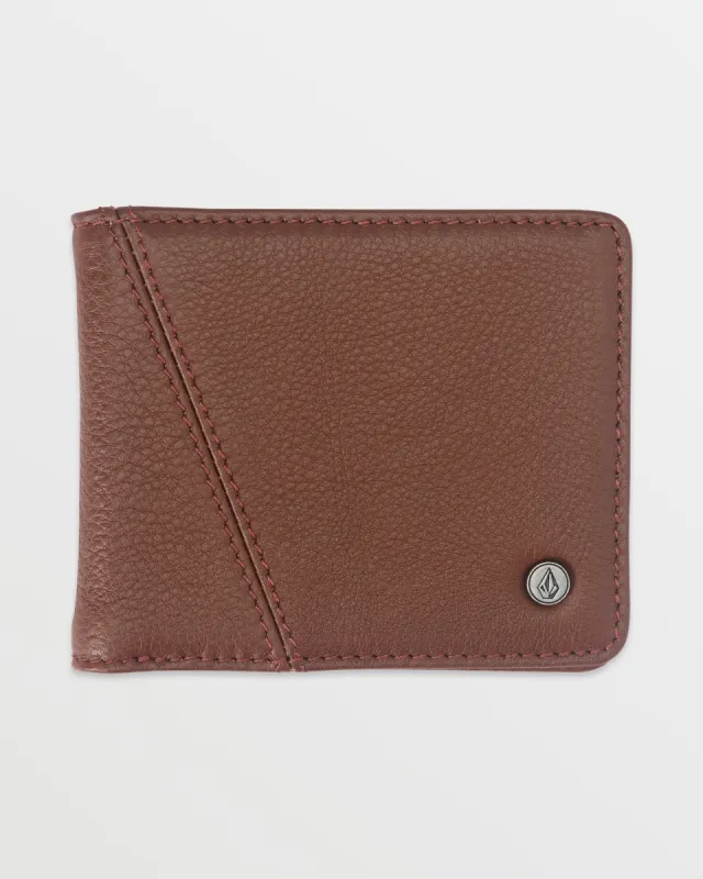 Pay-A-Pal Leather Bifold - Brown sold by Volcom