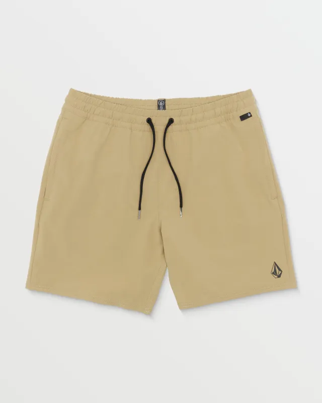 Nomoly Hybrid Shorts - Dark Khaki sold by Volcom
