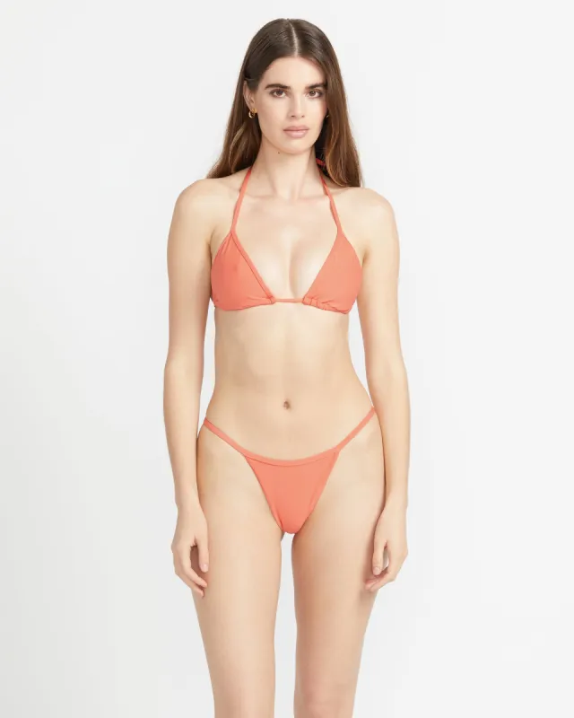 Simply Seamless Tiny Bikini Bottom - Electric Coral sold by Volcom