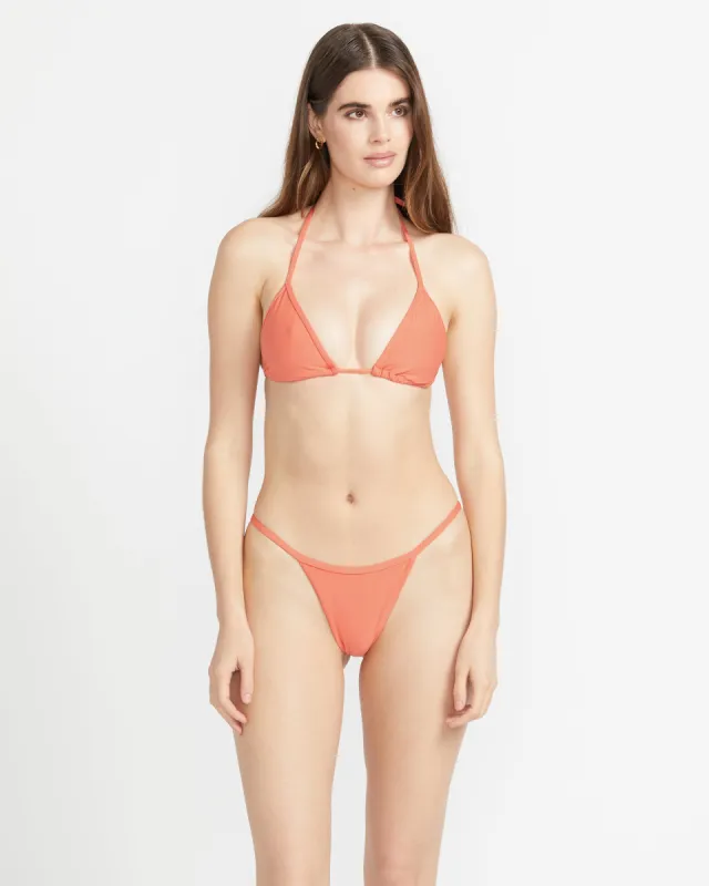 Simply Seamless Tri Bikini Top - Electric Coral sold by Volcom