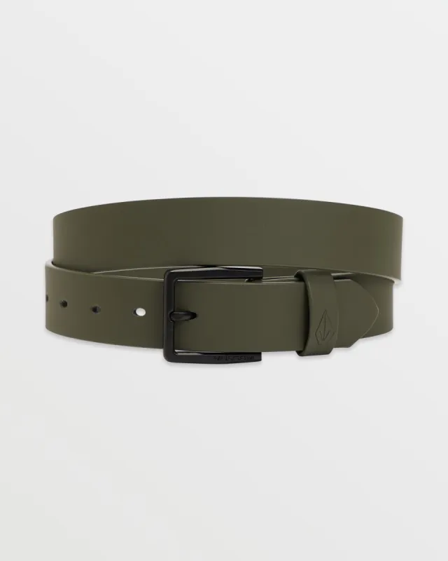 Flat Bar Pu Belt - Winter Moss made by Volcom