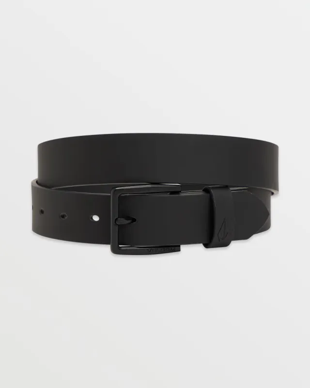 Flat Bar Pu Belt - Black made by Volcom