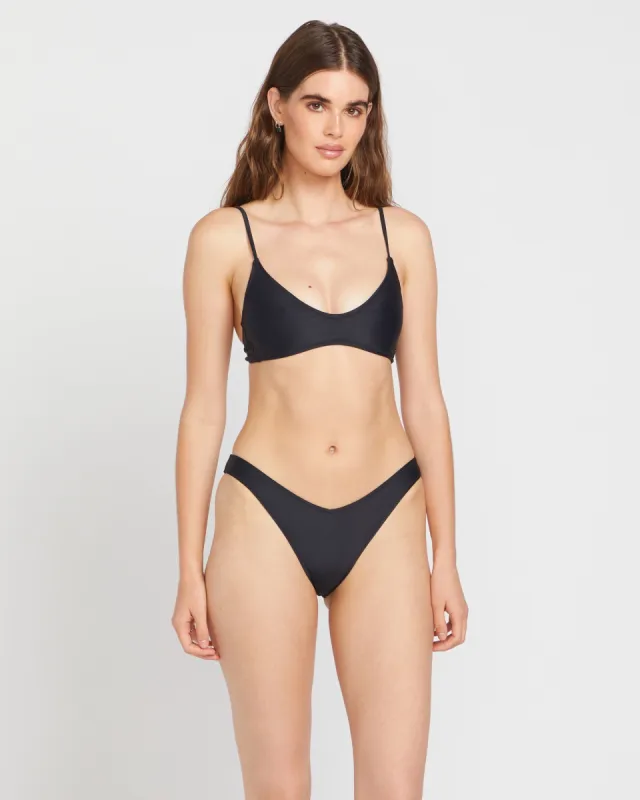 Simply Solid V Bikini Bottom - Black sold by Volcom