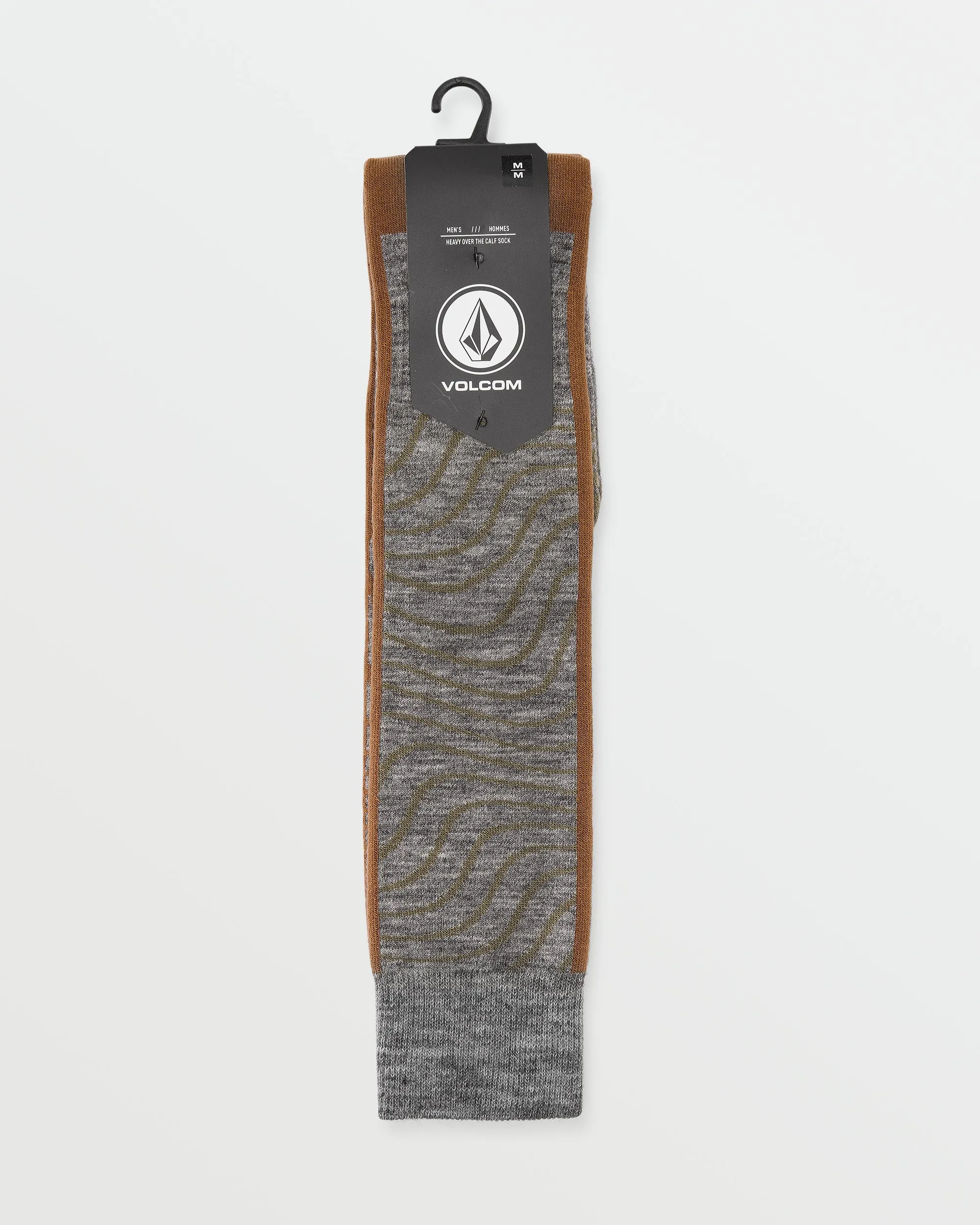 Mens Heavy Over-The-Calf Sock - Heather Grey sold by Volcom product image thumbnail 4