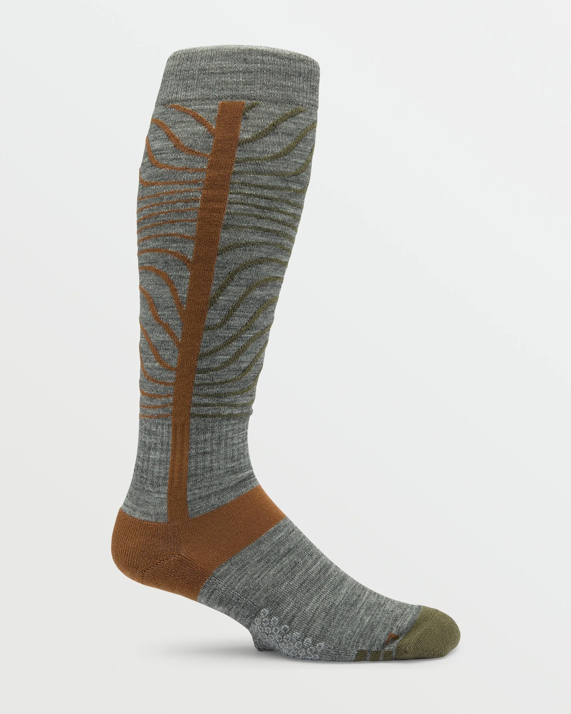 Mens Heavy Over-The-Calf Sock - Heather Grey sold by Volcom product image thumbnail 2