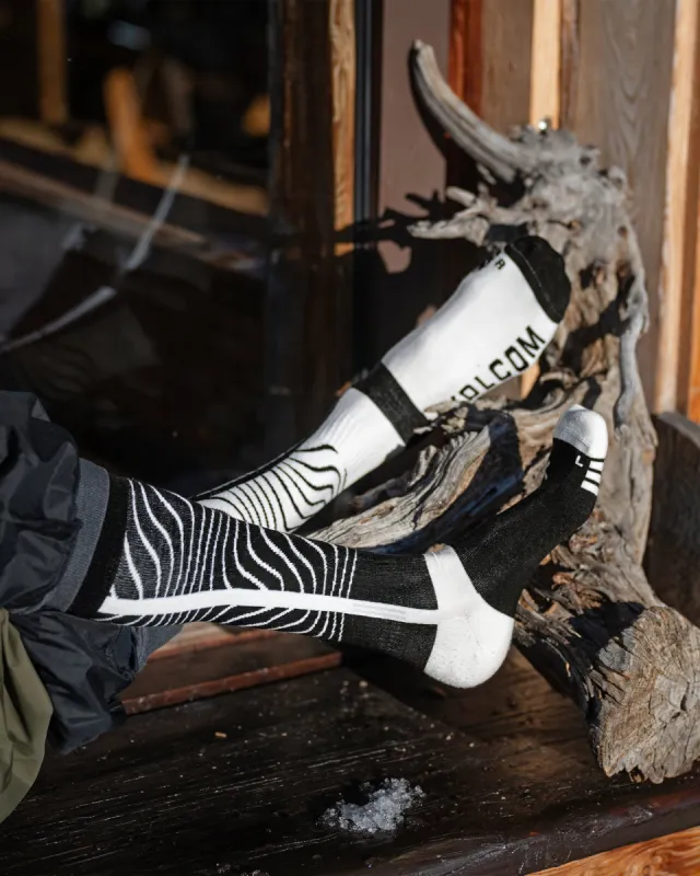 Mens Heavy Over-The-Calf Sock - Black sold by Volcom