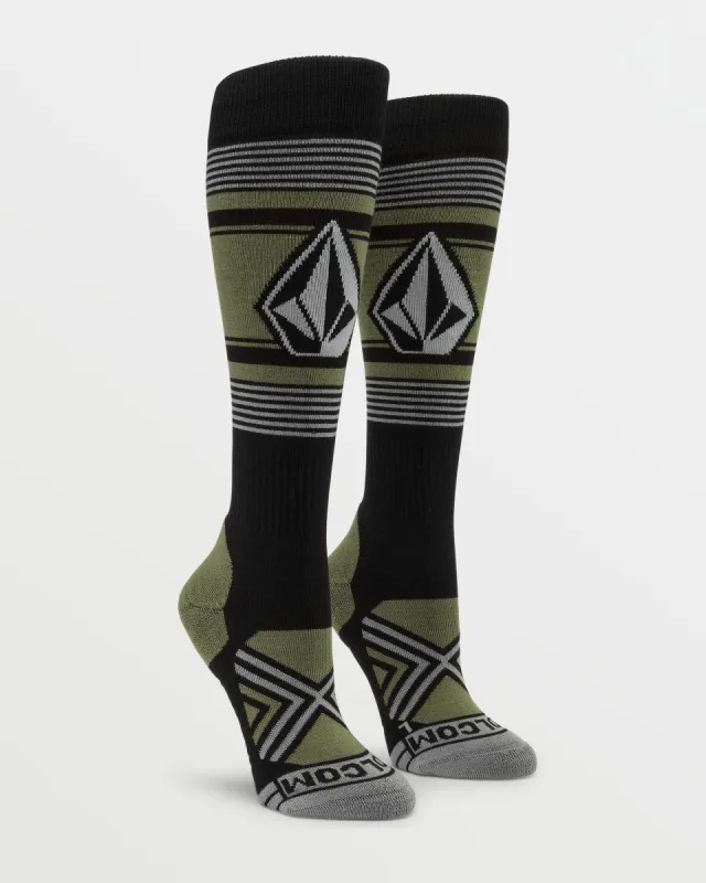 Womens Stone Lines Otc Sock - Lichen Green sold by Volcom