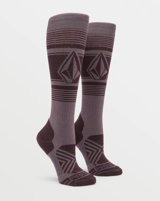 Womens Stone Lines Otc Sock - Dusty Lavender sold by Volcom