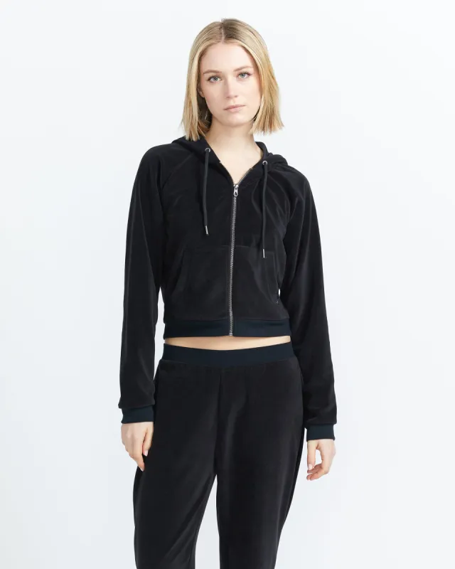 Lived in Lounge Velour Zip Hoodie - Black sold by Volcom