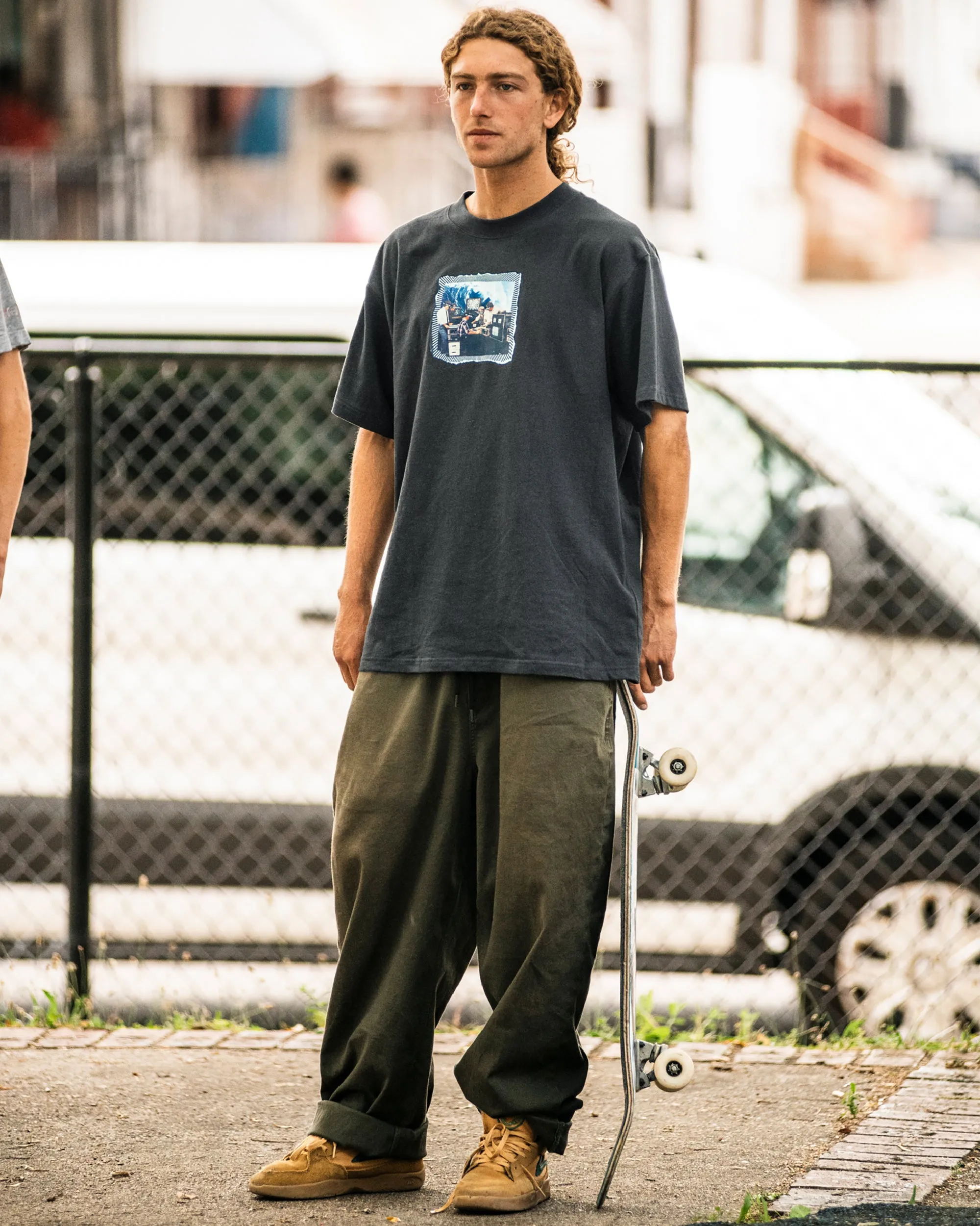 Machines Short Sleeve Tee - Stealth sold by Volcom