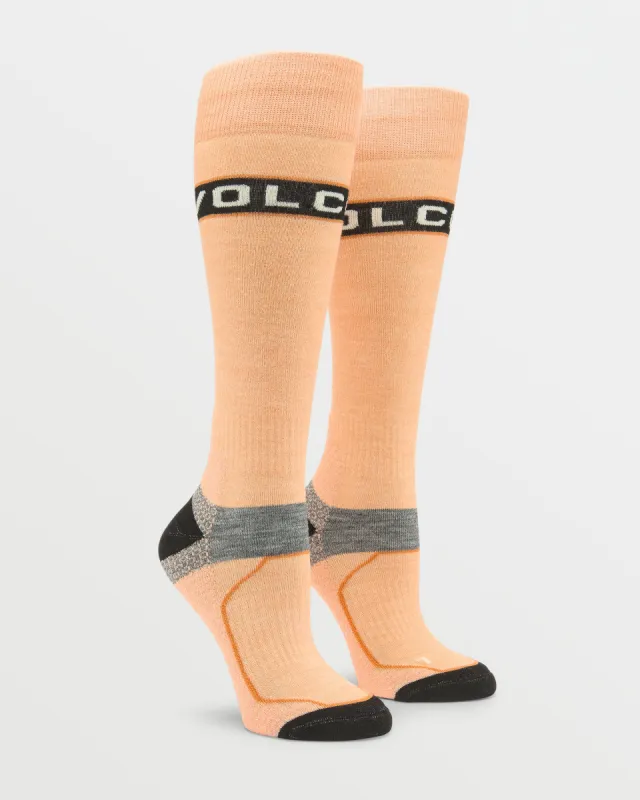 Womens Friggid Wool Blend Otc Sock - Coral Haze sold by Volcom