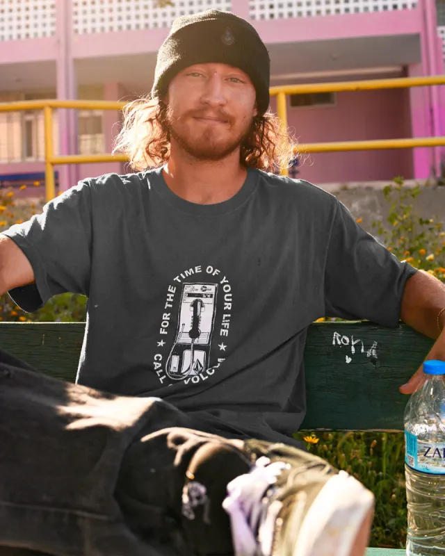 Time Of Your Life Short Sleeve Tee - Stealth sold by Volcom