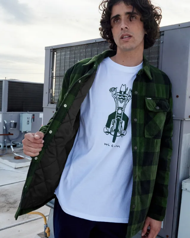 Bowered Fleece Long Sleeve - Dark Pine sold by Volcom