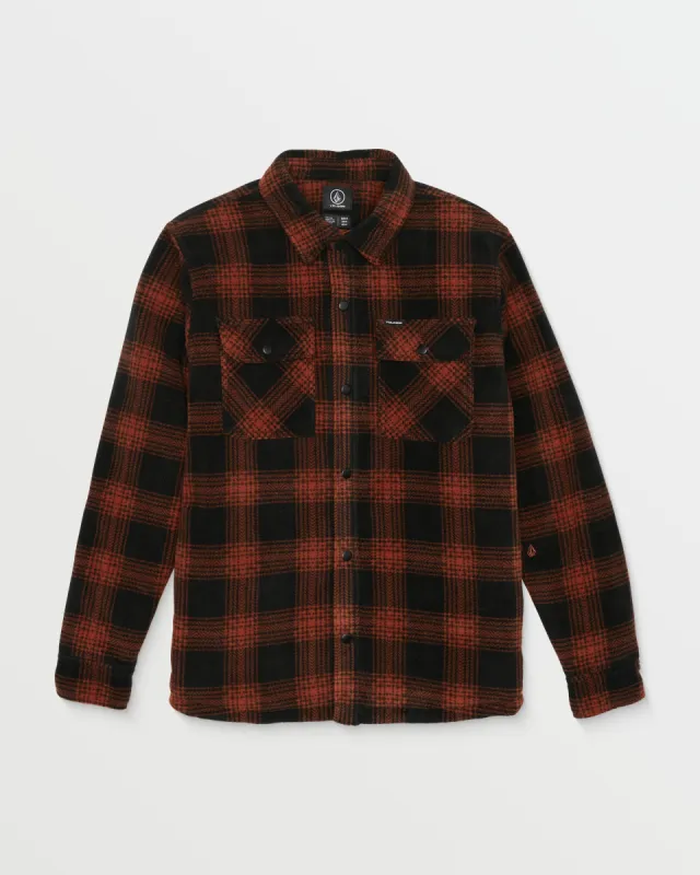 Bowered Fleece Long Sleeve - Burnt Sienna sold by Volcom