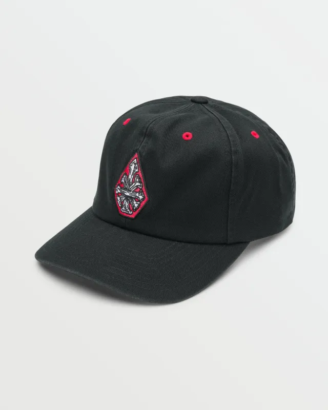 Stone Bone Adjustable Hat - Stealth sold by Volcom