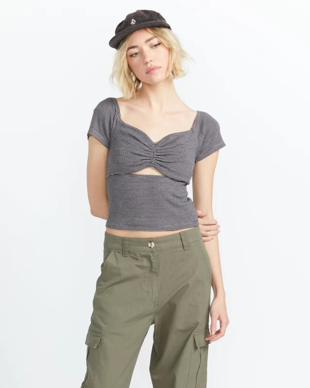 Fleurmaid Top - Black sold by Volcom