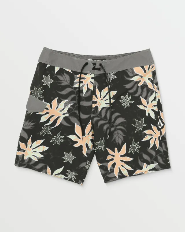 Floral Motion Mod-Tech Trunks - Black made by Volcom