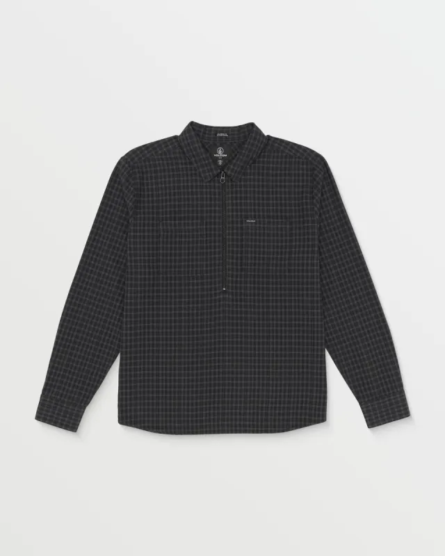 Dopestone Long Sleeve Shirt - Asphalt Black made by Volcom