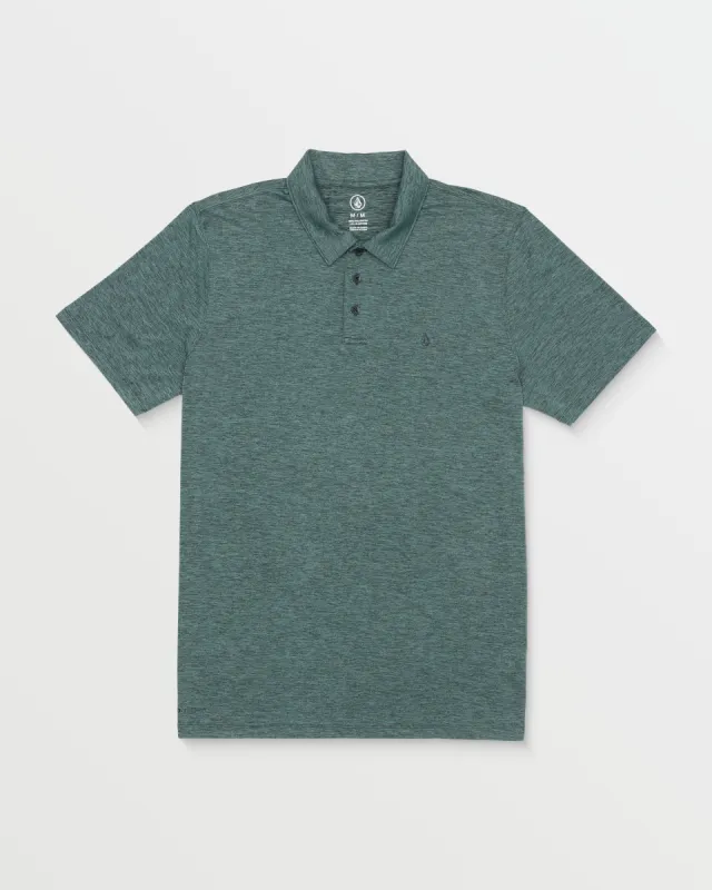 Hazard Pro Polo Short Sleeve Shirt - Petro sold by Volcom