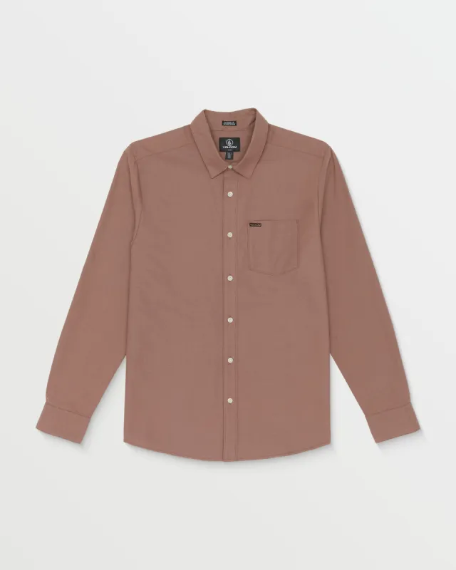 Veeco Oxford Long Sleeve Shirt - Nutmeg sold by Volcom