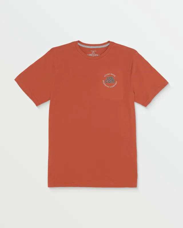Shred Deck Short Sleeve Tee - Burnt Sienna sold by Volcom
