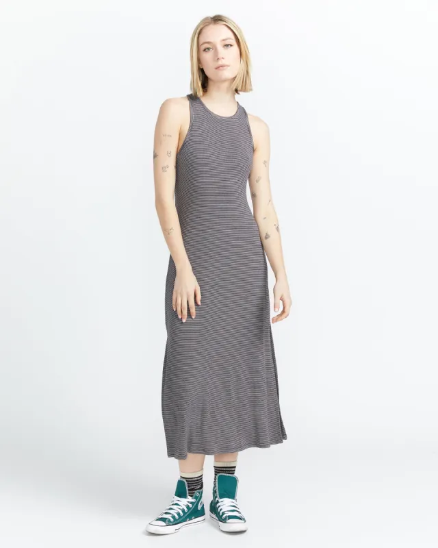 Fleurmaid Dress - Black made by Volcom