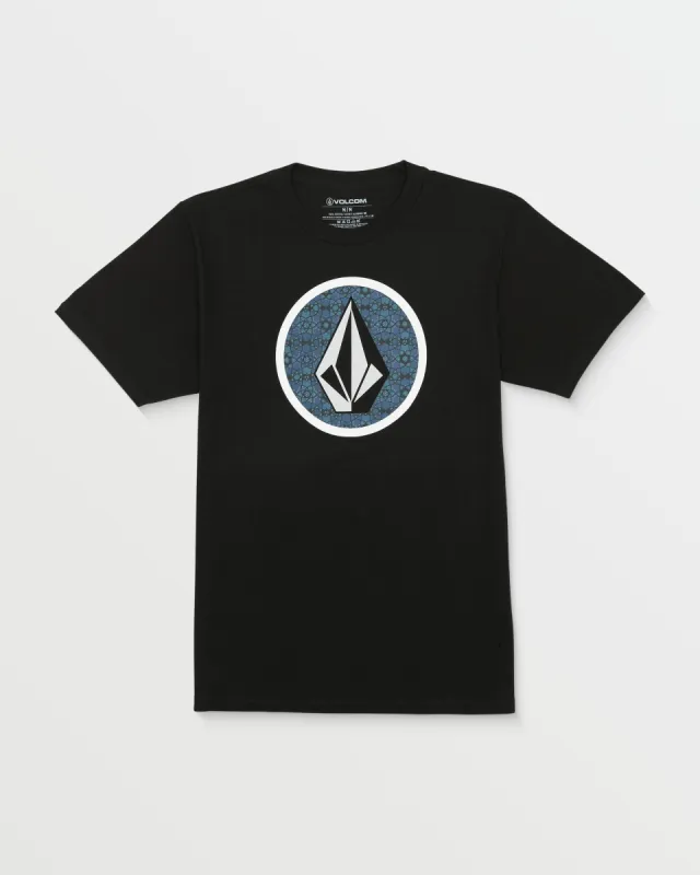 Crisp Stone Fill Short Sleeve Tee - Black sold by Volcom