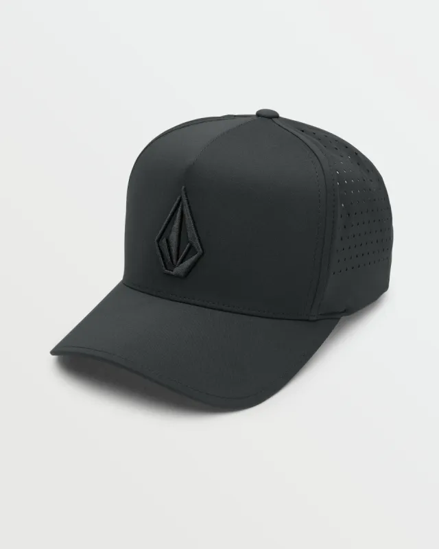 Stone Vent Delta Adjustable Hat - Black sold by Volcom
