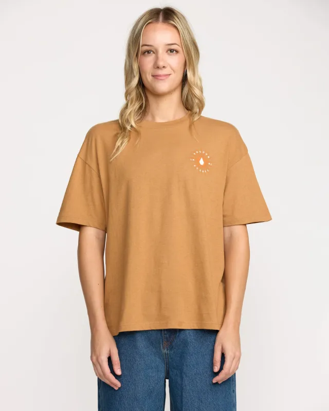 Stone Dream Boyfriend Tee - Vintage Brown sold by Volcom