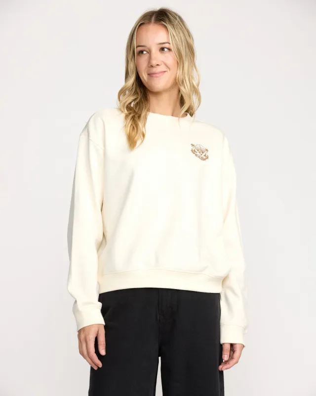 Stone Dream Crew Sweatshirt - Bone sold by Volcom