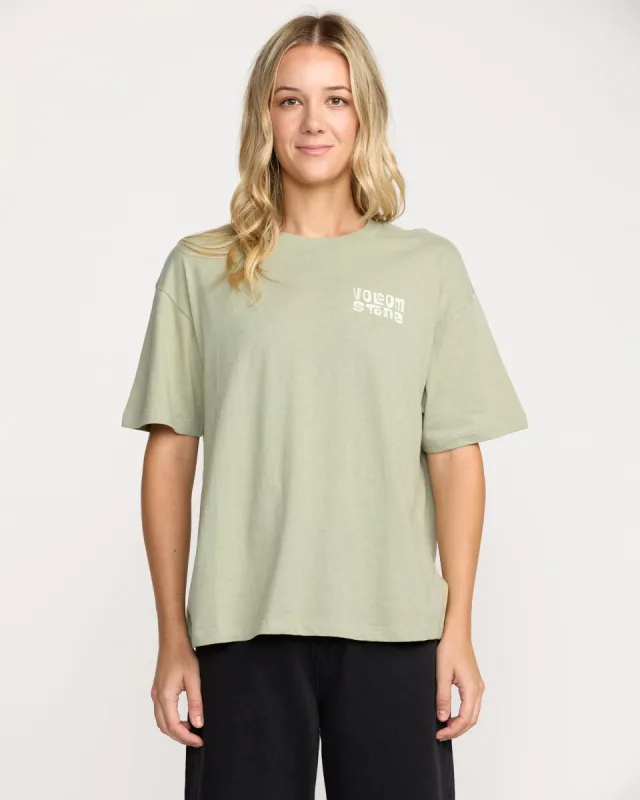 Stone Dream Boyfriend Tee - Sage sold by Volcom
