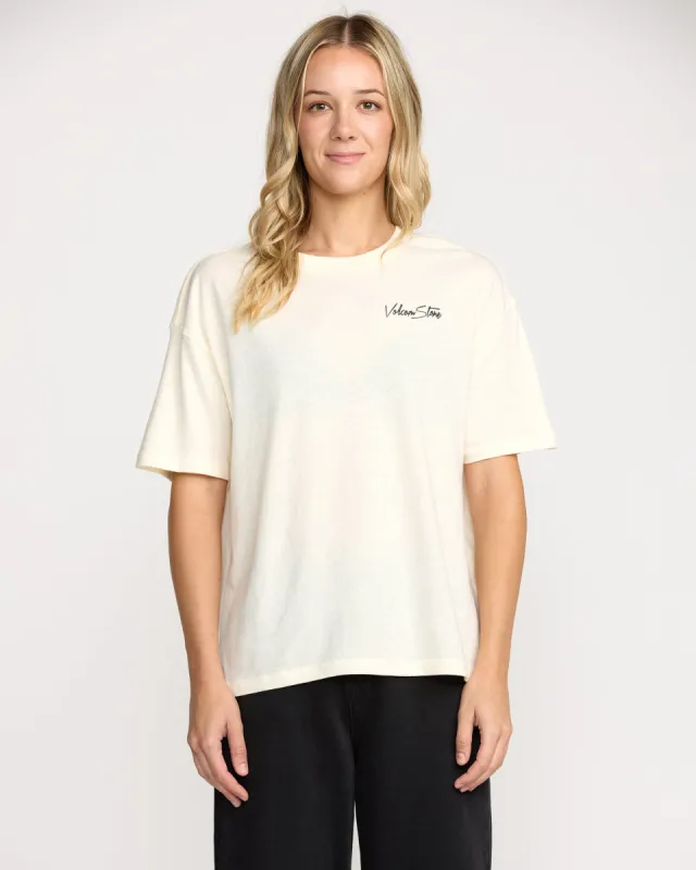 Stone Dream Boyfriend Tee - Bone sold by Volcom