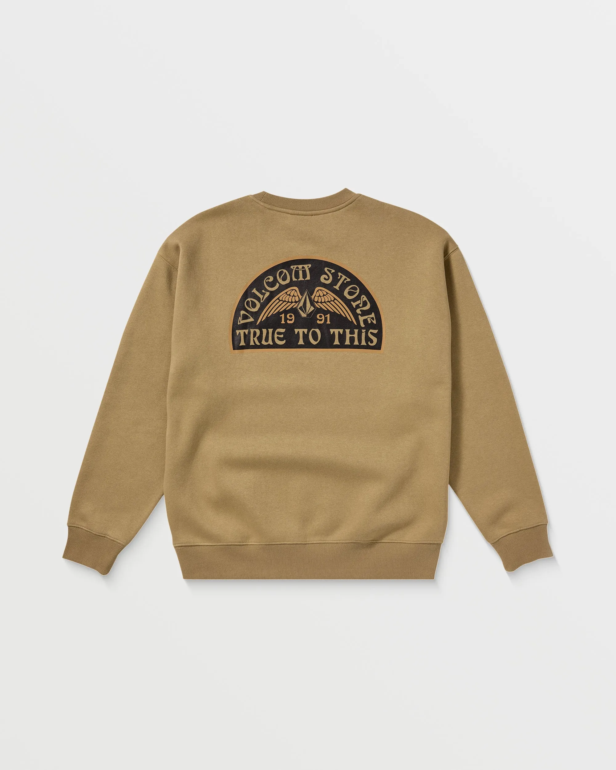 Roundabout Crew Sweatshirt - Dark Khaki sold by Volcom product image thumbnail 2