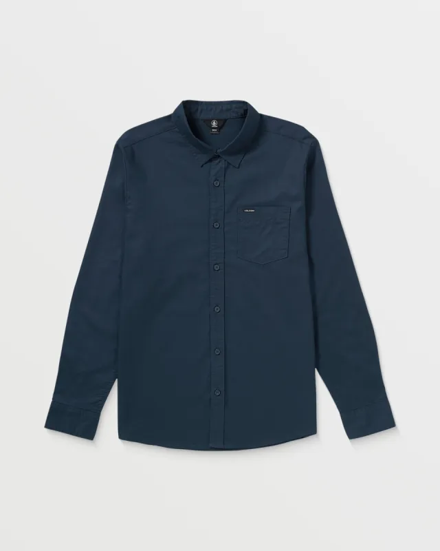 Orion Long Sleeve Shirt - Navy Paint sold by Volcom
