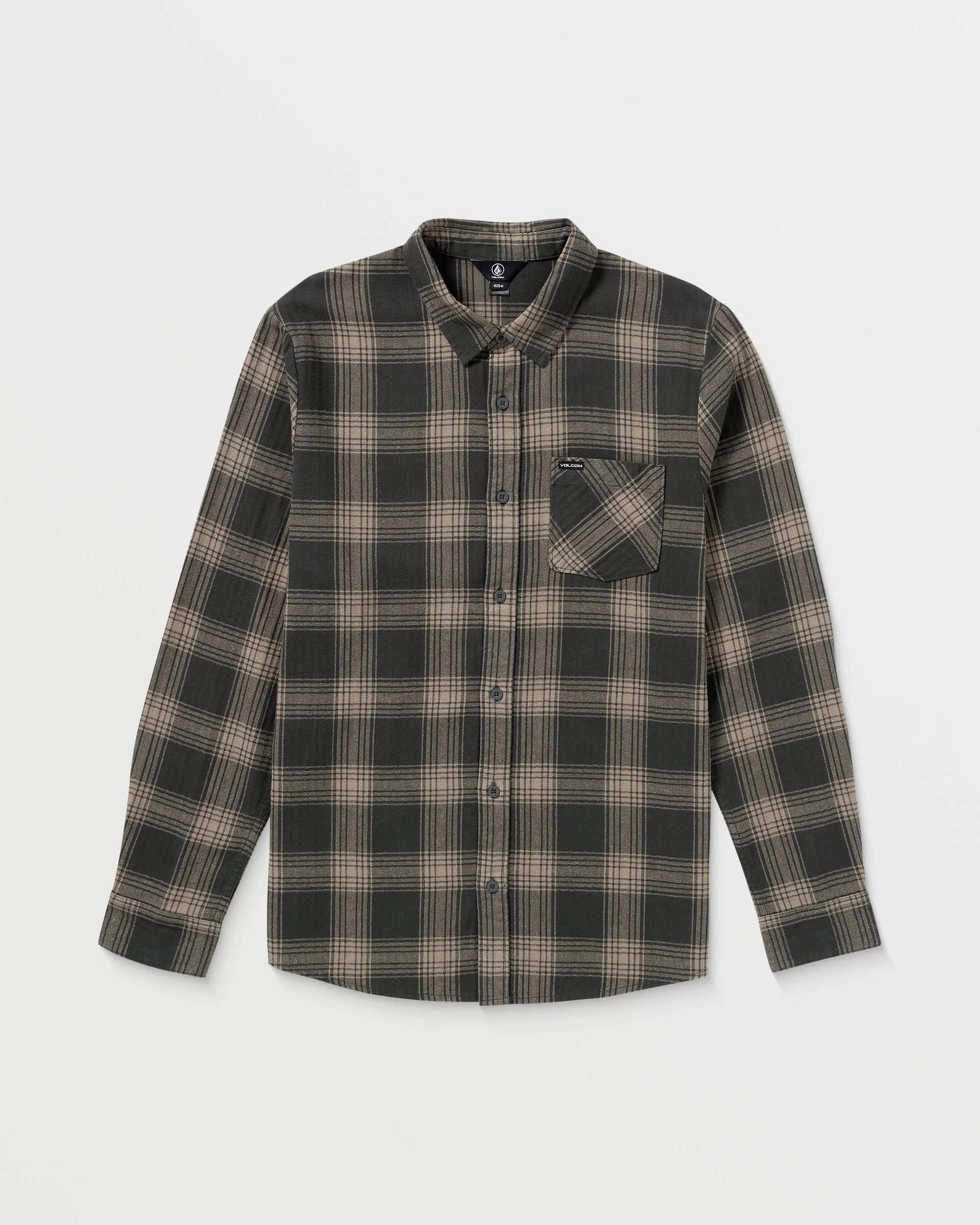 Loreto Flannel Long Sleeve Shirt - Stealth sold by Volcom