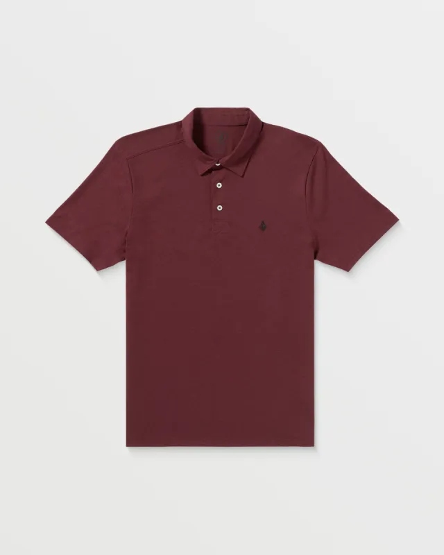 Banger Short Sleeve Polo Shirt - Merlot sold by Volcom