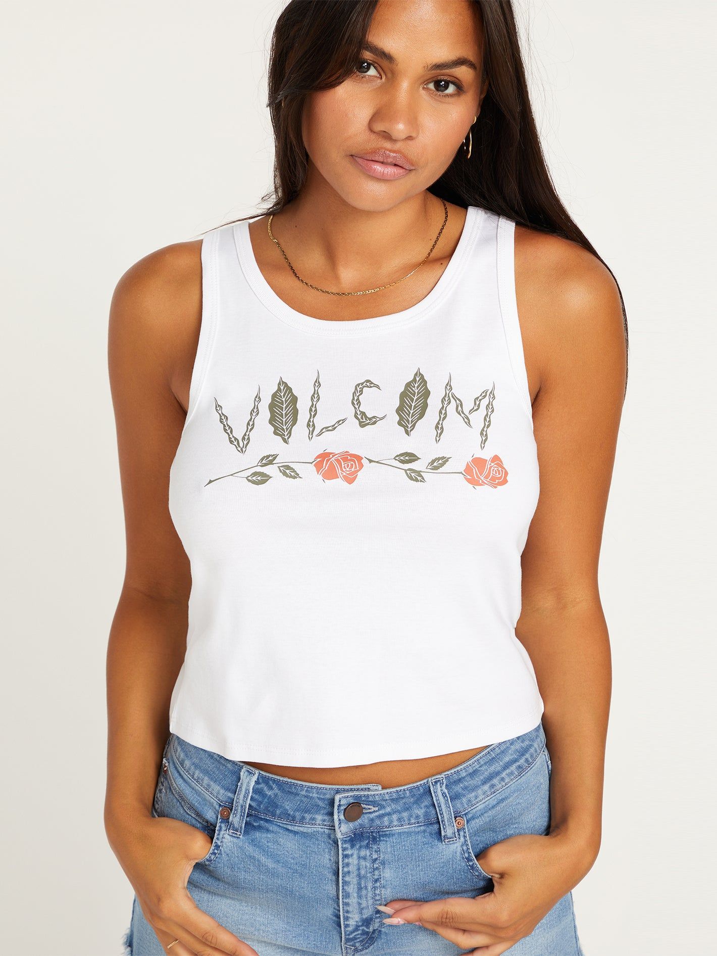 That One Baby Tank - White sold by Volcom product image thumbnail 3